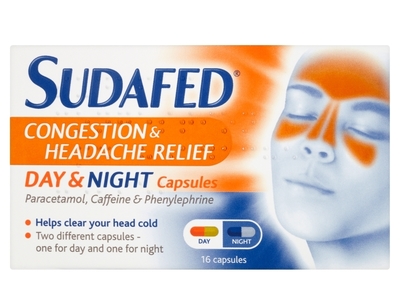 Sudafed® Congestion & Headache Relief Day & Night Capsules