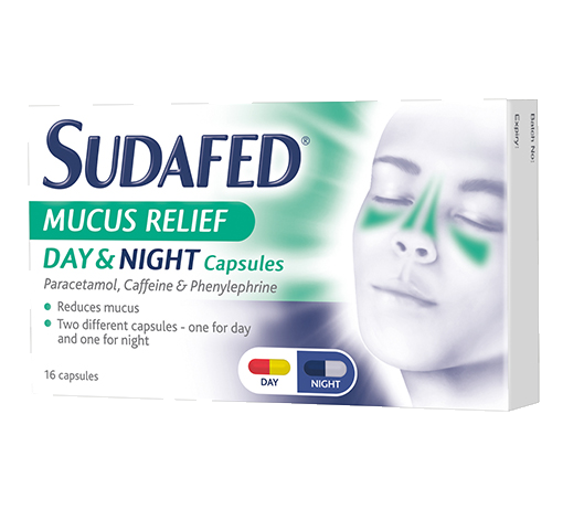 SUDAFED® Mucus Relief Day and Night Capsules