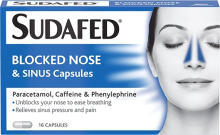 SUDAFED® Blocked Nose & Sinus Capsules