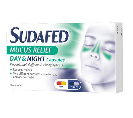 SUDAFED® Mucus Relief Day and Night Capsules